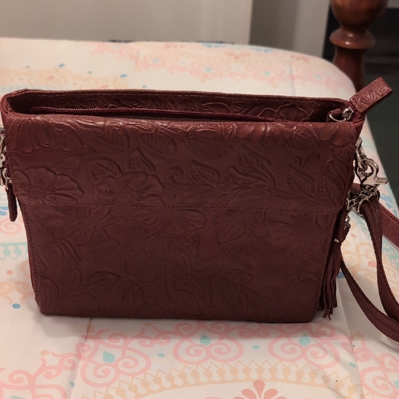 Tooled Cowhide Conceal/Carry Handbag - Picture 1 of 14